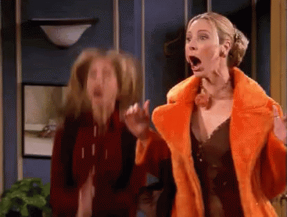 GIF fans are as excited as Phoebe and Rachel 