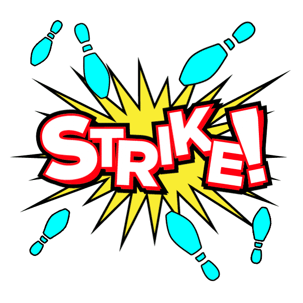 Bowling Strike Sticker by Bowlero for iOS & Android GIPHY