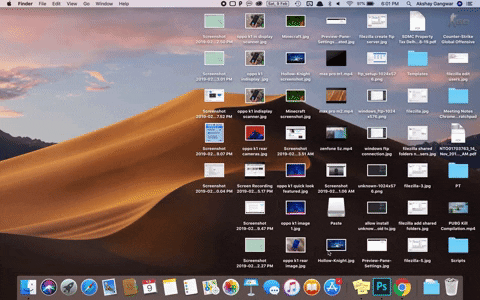 change multiple desktops on mac pro