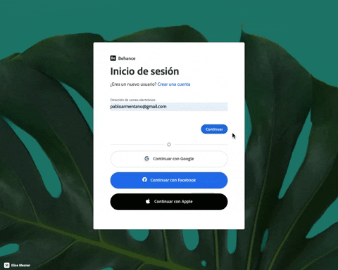 343. Behance - Login with Code Validation 