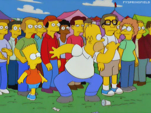 Homer Simpson Dance GIF - Find & Share on GIPHY