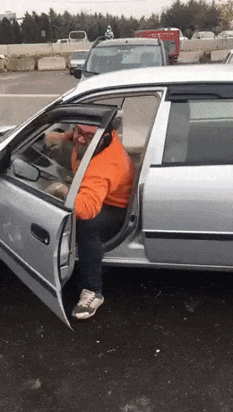 American road rage in funny gifs