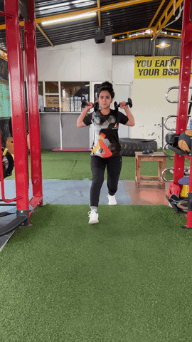 10-Minutes Full Body workout plan from home 13 Dumbbell Lunges