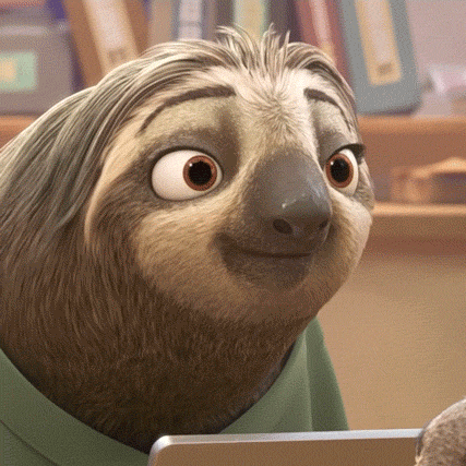 Zootopia Sloth Smile GIF