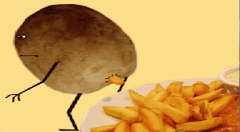 Image result for french fries animated gif