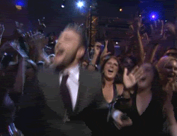 Excited Justin Timberlake GIF