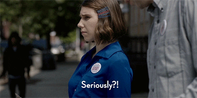 Girls on HBO style election vote ray GIF