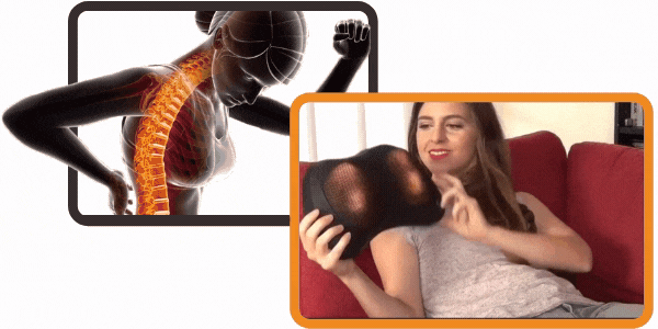 Bildergebnis für Back Massager Car Home Massage Pillow gif