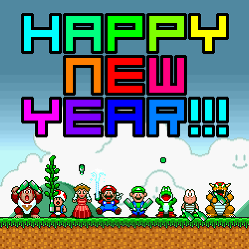 Happy New Year Nintendo GIF - Find & Share on GIPHY
