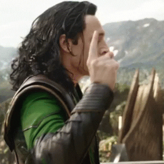 Loki telling the camerea - you had one job