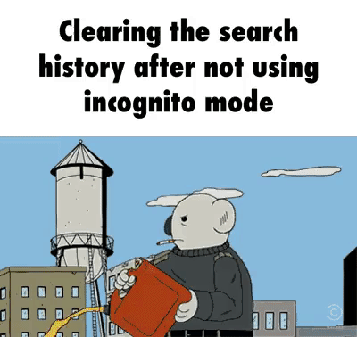 Deleting search history be like in funny gifs