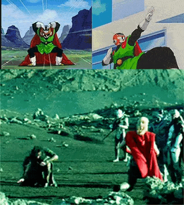 Thor and Loki are Dragonball fans in hollywood gifs