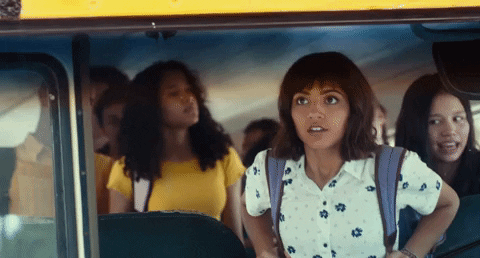 Nervous School Bus GIF by Dora and the Lost City of Gold