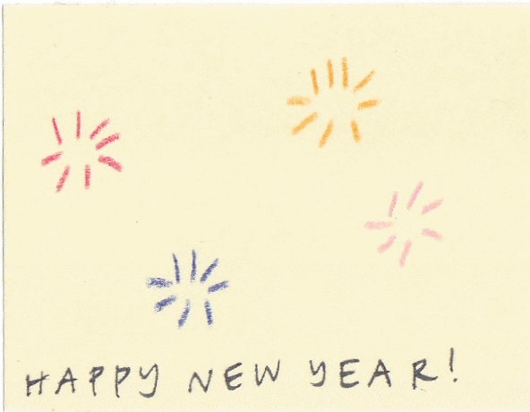 New Year Illustration GIF by Mia Page