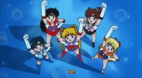excited yeah sailor moon sailor moon r