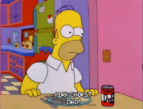 Homer Simpson Dinner GIF