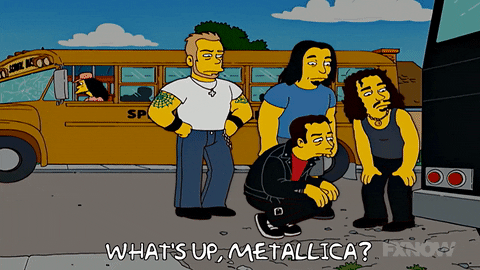 The Simpsons season 18 episode 1 otto mann metallica