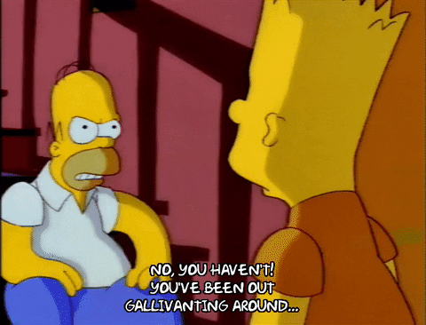  homer simpson bart simpson season 4 episode 14 mad GIF