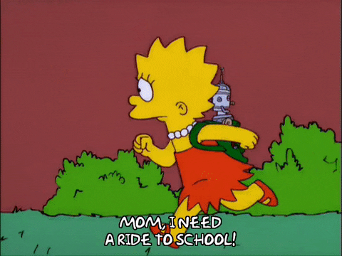 Lisa Simpson Running GIF - Find & Share on GIPHY