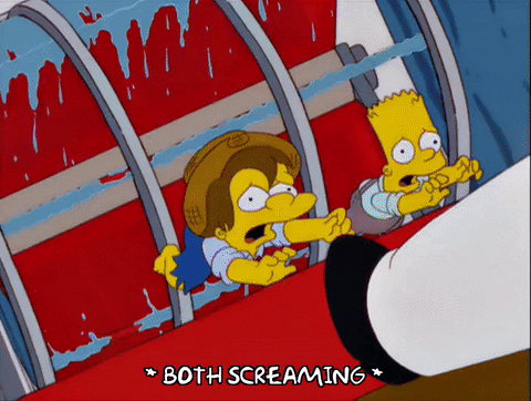 Scared Bart Simpson GIF - Find & Share on GIPHY