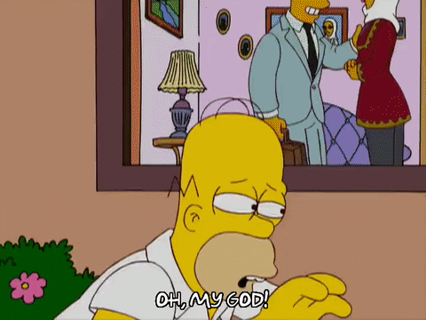 The Simpsons Homer Simpson Scared Episode 7 Season 20