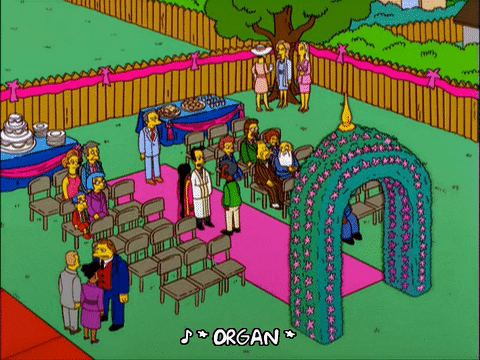 Season 11 Wedding GIF - Find & Share on GIPHY Simpsons Apu Wedding