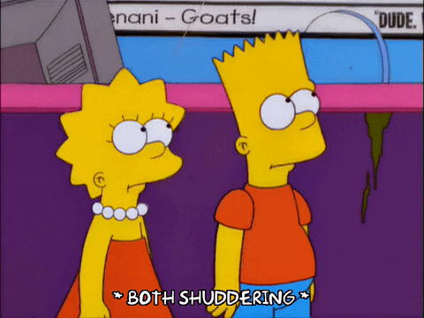 Bart Simpson Shuddering GIF