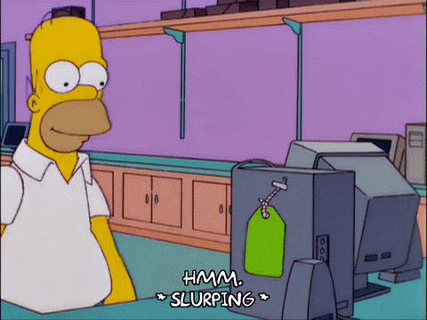 gif - homer simpson