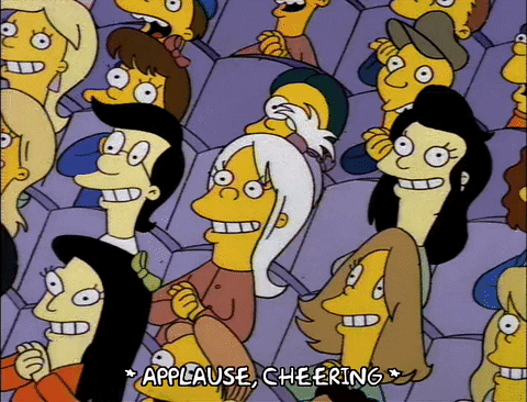 The Simpsons season 5 episode 19 entertainment clapping