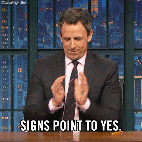 Seth Meyers Yes GIF by Late Night with Seth Meyers Find & Share on GIPHY