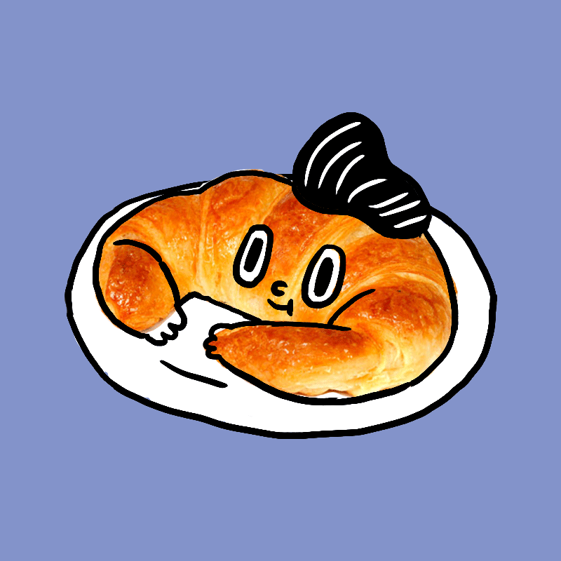 Croissant GIF by Percolate Galactic - Find & Share on GIPHY