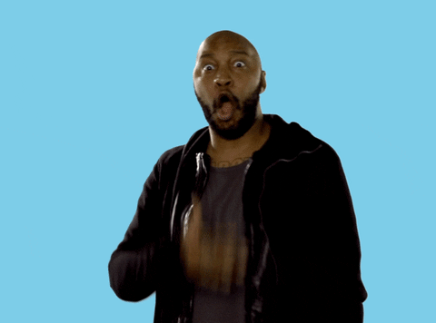 Gif showing a man surprised