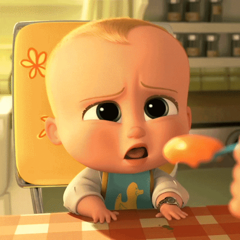 The Boss Baby food baby up gross GIF