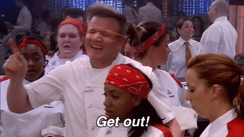 Get Out GIF by Hell's Kitchen - Find & Share on GIPHY