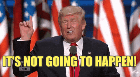 Not Gonna Happen Donald Trump GIF by Election 2016 - Find & Share ...