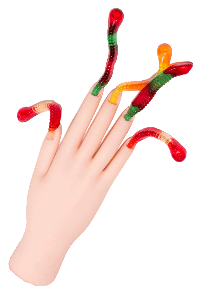 Gummy Worms Lol Sticker by Phyllis Ma for iOS & Android GIPHY