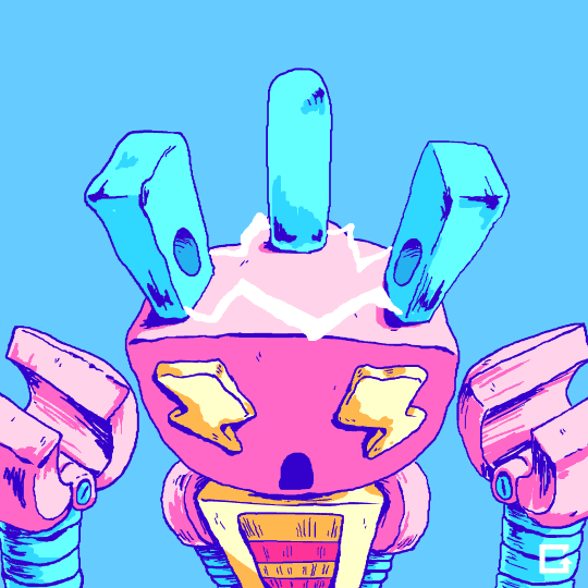 Art Robot animated GIF