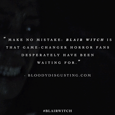 Blair Witch horror GIF by Lionsgate showing a figure standing ominously in the corner of a room