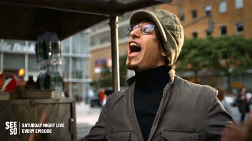 andy samberg im an adult gif - find & share on giphy