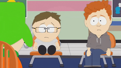South Park kyle broflovski sitting meeting chairs