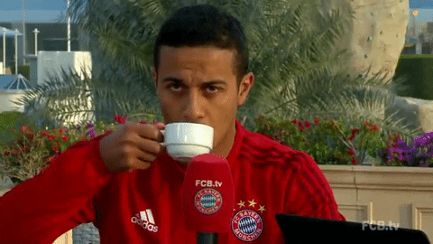 FC Bayern Munich coffee drink drinking waiting