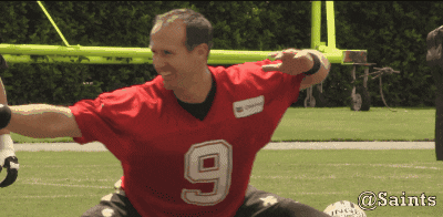 Drew Brees Ninja GIF by New Orleans Saints - Find & Share on GIPHY