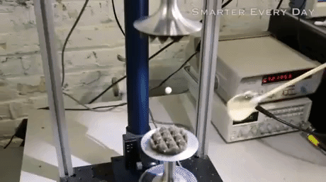 Acoustic Levitation in funny gifs
