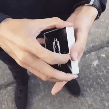 Card Trick in funny gifs