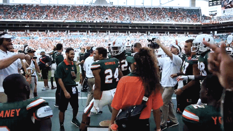 College Football GIF by Miami Hurricanes - Find & Share on GIPHY