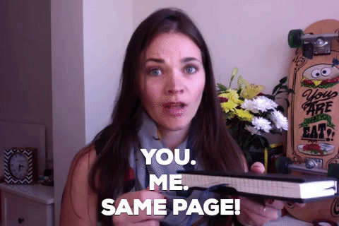 You, me, same page