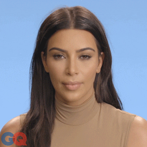 Kim Kardashian Shut Up GIF by GQ - Find & Share on GIPHY