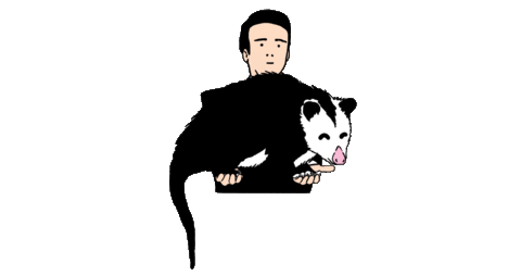 Transparent Possum animated GIF