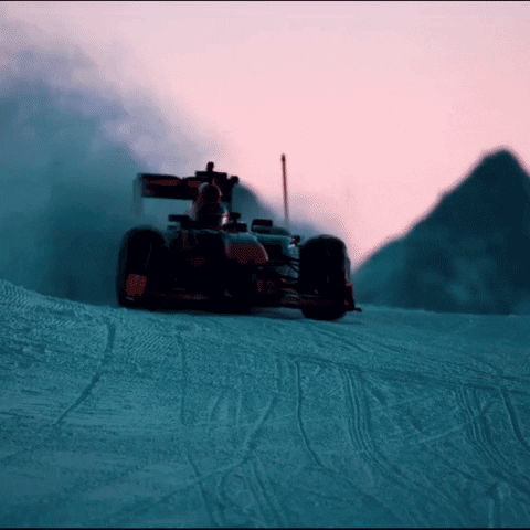 Formula 1 Snow GIF by Red Bull Racing