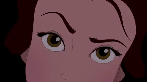 Concentrating Beauty And The Beast GIF